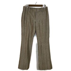 Ann Taylor Size 6 Curvy Fit Linen Blend Pants Lined Dressy Formal Pockets Career